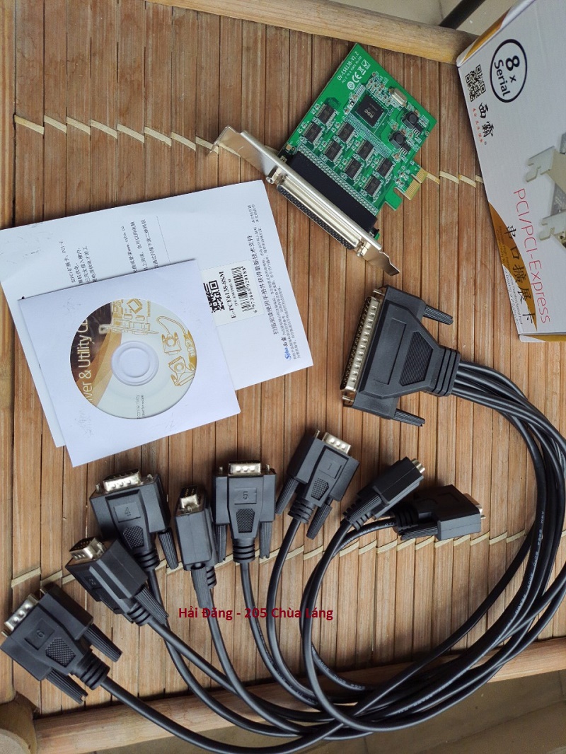 Card PCI-E to 8 cổng RS232 SYBA FG-EMT09A-1-BC01