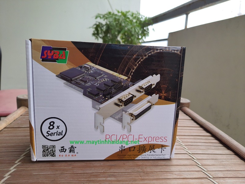 Card PCI-E to 8 cổng RS232 SYBA FG-EMT09A-1-BC01